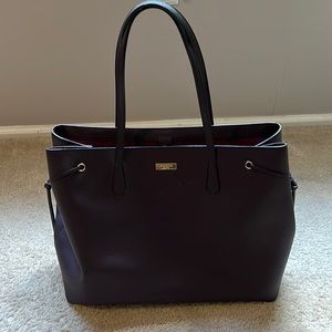 Kate spade large plum tote bag
